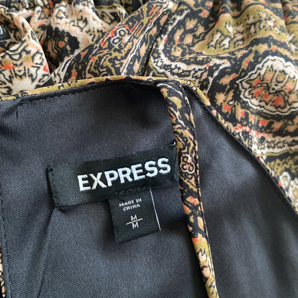 Express Multicolor Patterned Halter Dress - Picture 11 of 14